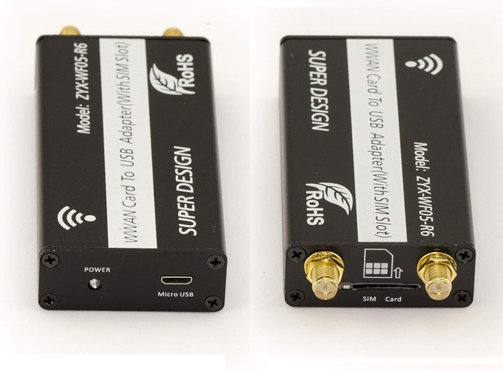 KALEA-INFORMATIQUE USB-Adapter für M.2 WWAN LTE-Karte (M2 Socket 2 SSIC-Base WWAN), mit SIM-Kartenst