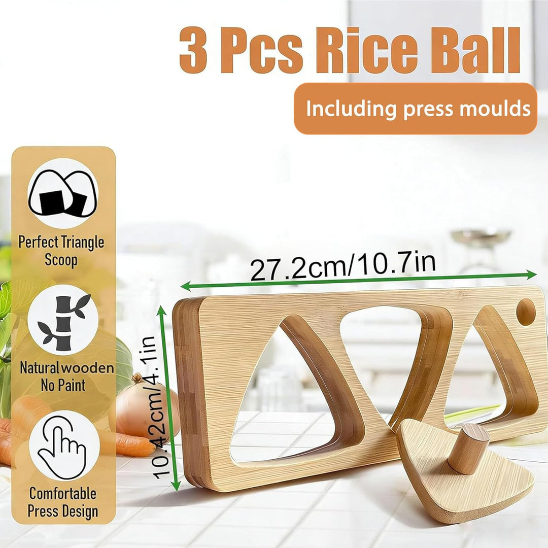 Dreiecks Onigiri Maker Form Sushi Maker Form für Sushi Triangle Reisbällchen-Former mit Pressform Ja