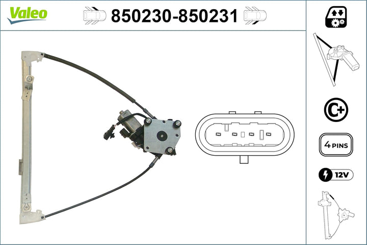 Valeo Fensterheber 850230