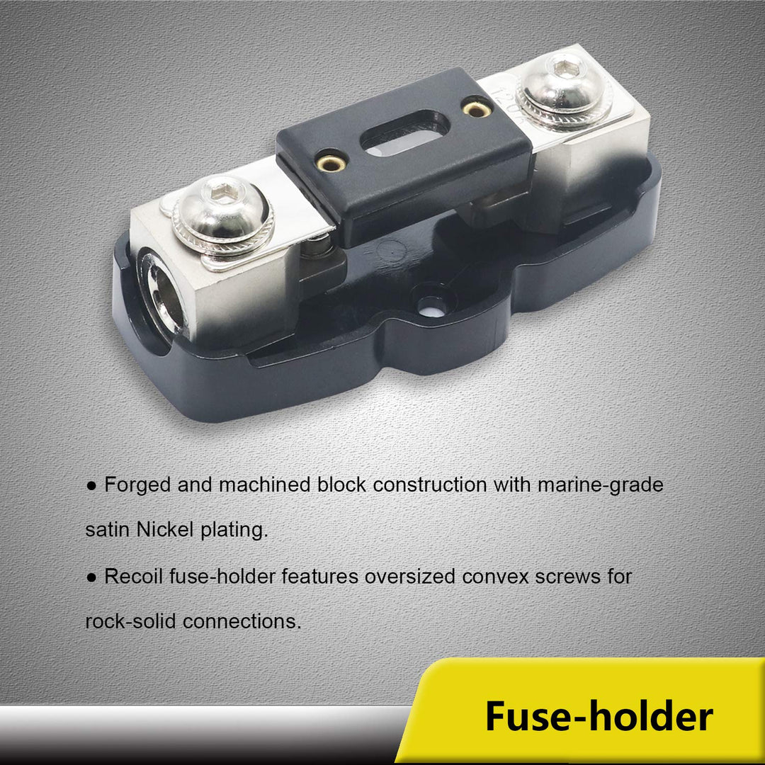 RECOIL RCK44 True 4 Gauge 4 Kanal CCA Verstärker Verkabelungs-Sets mit OFC Cinch-Kabel