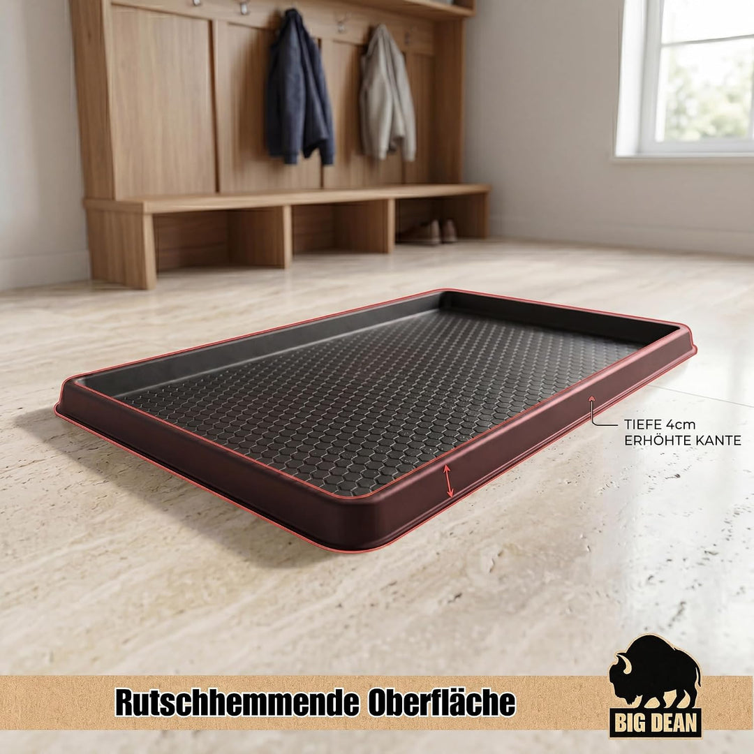 BigDean 2X Premium Schuhabtropfschale 60x40cm extra robust | Made in Europa 2 Stück, 2 Stück