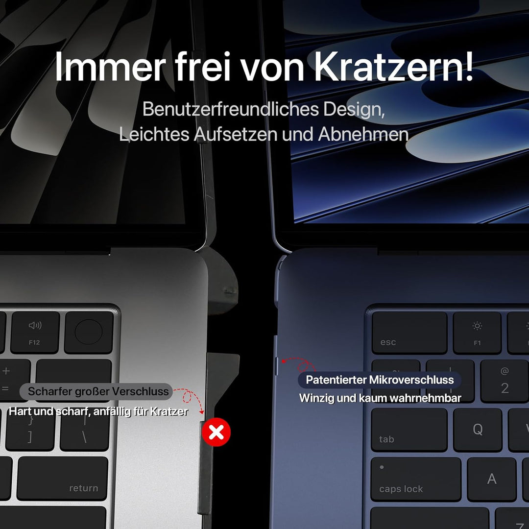 Soonjet Hülle Kompatibel für MacBook Air 15 Zoll Hülle M2 2023 Neu A2941 Farbe Passend Ultradünne Sc