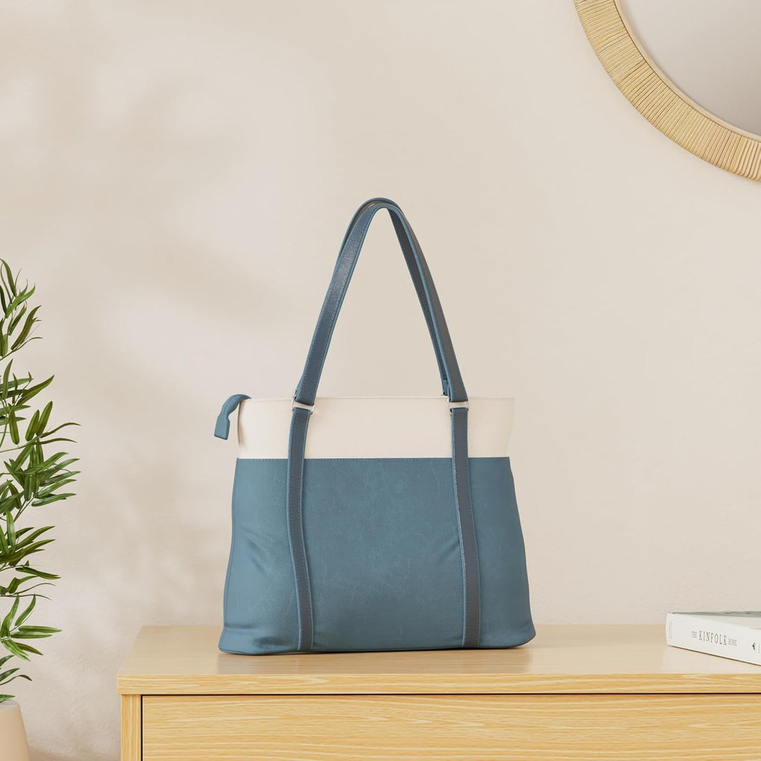 BAG WIZARD Damen S306923 Laptop-Tragetasche für die Arbeit Blau, Blau