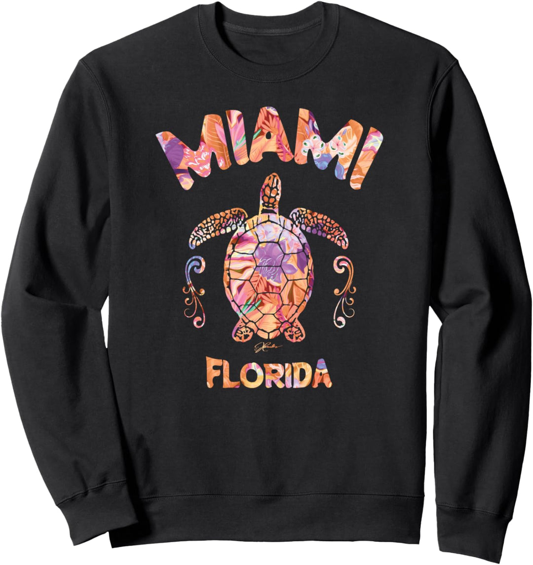 JCombs: Miami, Florida, Meeresschildkröte Sweatshirt