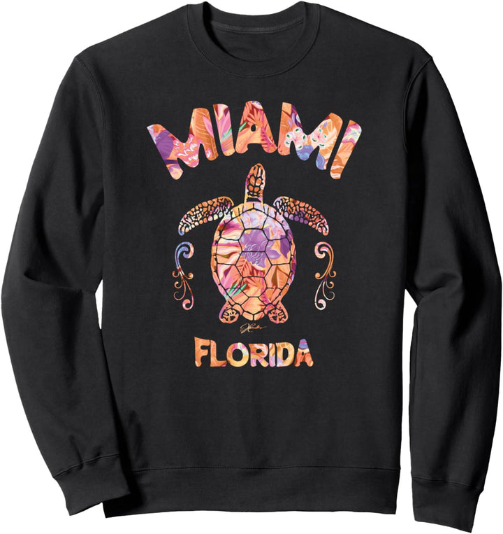 JCombs: Miami, Florida, Meeresschildkröte Sweatshirt
