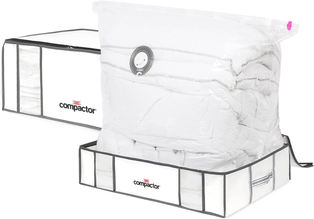 Compactor RAN8255 platzsparender, 2er Pack halbstarrer Vakuum-Aufbewahrungsbeutel, Grösse XXL, 210 l