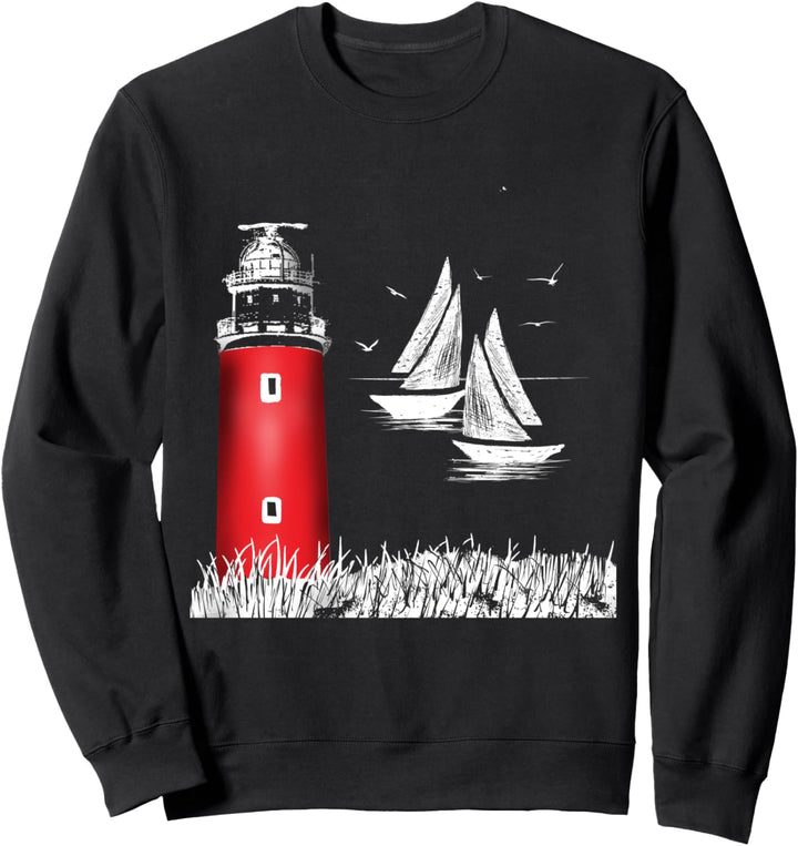 Insel Texel Leuchtturm Eierland Holland Watteninsel Sweatshirt