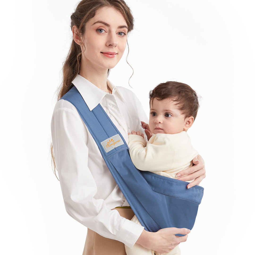 Tragetuch Baby, Mumgaroo Babytrage Neugeborene ab Geburt, On the Go Multifunktionale, für Babys von