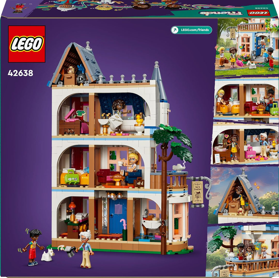Lego Friends Burg mit Ferienunterkunft, Hotel-Spielset für Kinder und Teenager ab 12 Jahren mit 4 Sp