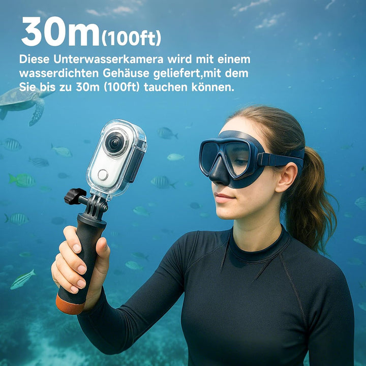 Action Cam Mini, 1080P HD Bodycam WiFi Mit 64 GB Speicherkarte, 120° Weitwinkelobjektiv Actionkamera