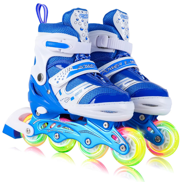 JIFAR Inliner Für Kinder Verstellbare Inline Skates mit Beleuchteten Rädern Rollschuhe Outdoor Schuh