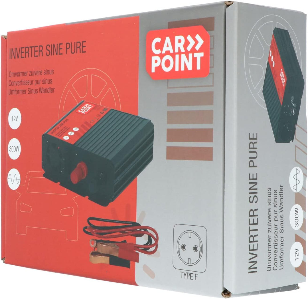 Carpoint Reiner Sinus Spannungswandler 12V>230V 300W, 300W