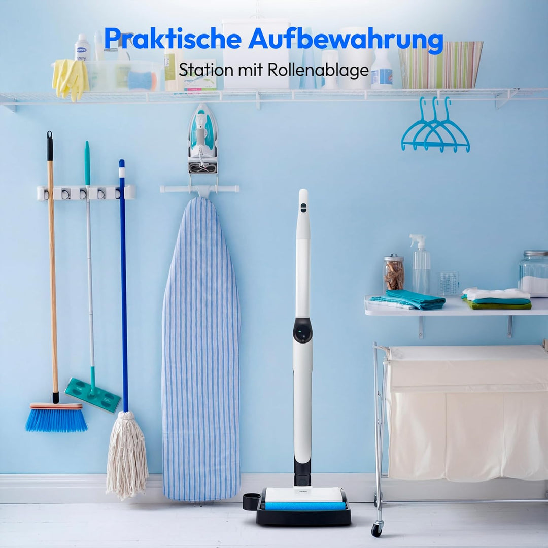 MEDION Bodenwischer H11 (elektrischer Wischmopp & Bodenreiniger, kabellose Bodenreinigung, getrennte