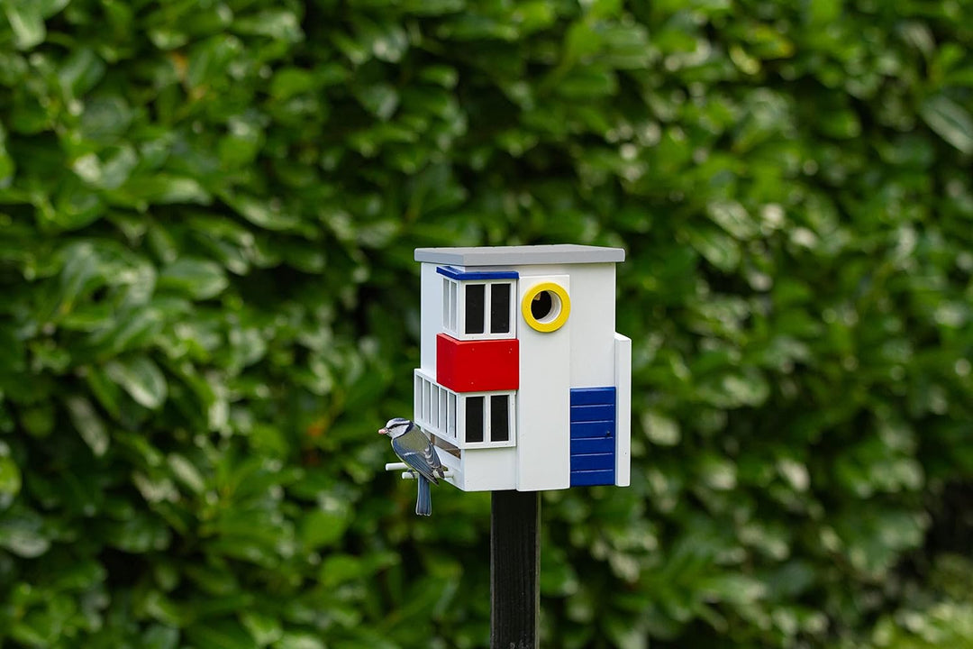 Wildlife Garden WG1124 Multiholk De Stijl - Der Kombinierte Vogelfutterhaus und Nistkasten/Vogelhaus
