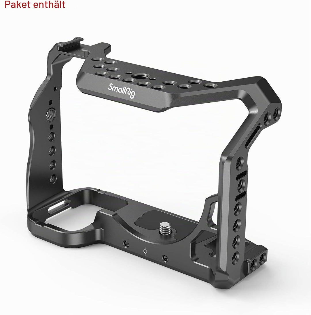 SMALLRIG A7SIII Cage Käfig für Sony A7S III Kamera mit Cold Shoe Schuh und Positionierungslöchern -