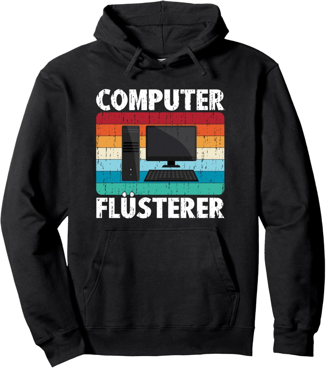 Vintage Computer Flüsterer Retro Informatiker Nerd Geschenk Pullover Hoodie