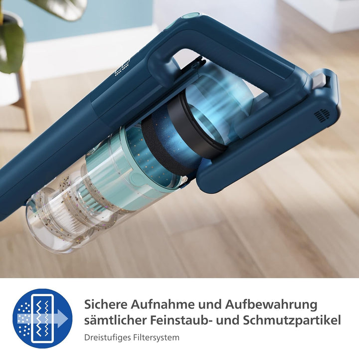 PHILIPS Akku-Staubsauger 5000-Serie Flex-it, Flexrohr, LED-Düse, Hartböden & Teppich, Fugendüse, 2-i