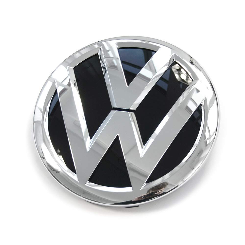 Volkswagen 3G0853601BDPJ Emblem vorn Kühlergrill Emblem Logo Chrom schwarz, ohne Front Assist