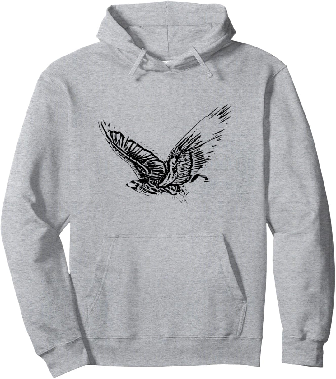 Falke Raubvogel Motiv Vögel Tiere Krallen Schnabel Falken Pullover Hoodie