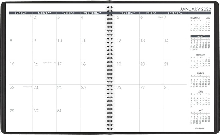 AT-A-GLANCE Monatsplaner 2023, 22,9 x 27,9 cm, gross, 15 Monate, Schwarz (7026005) 2023 Neuauflage P