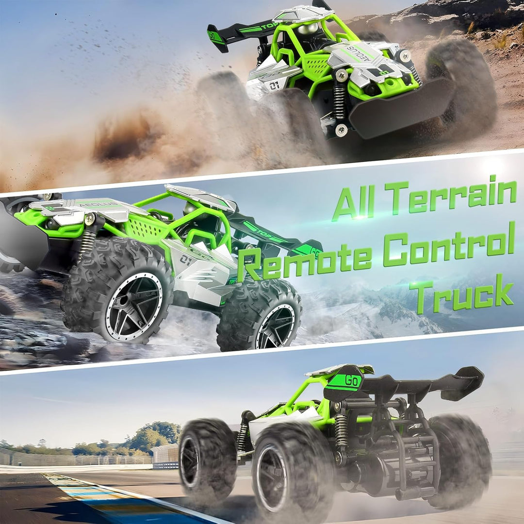 Pmgud Ferngesteuertes Auto, 2,4 GHz 1:18 Proportional 2WD 20+ km/h Hobby Offroad Monster RC Truck, w