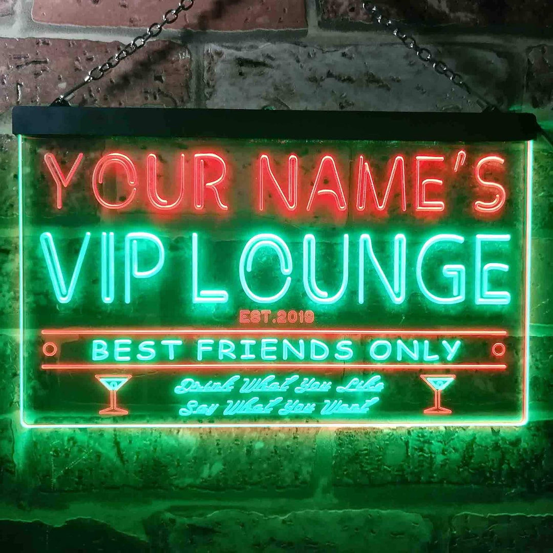 Personalized Your Name Est Year Theme VIP Lounge Bar Club Pub Dual Color LED Barlicht Neonlicht Lich