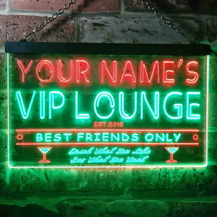 Personalized Your Name Est Year Theme VIP Lounge Bar Club Pub Dual Color LED Barlicht Neonlicht Lich