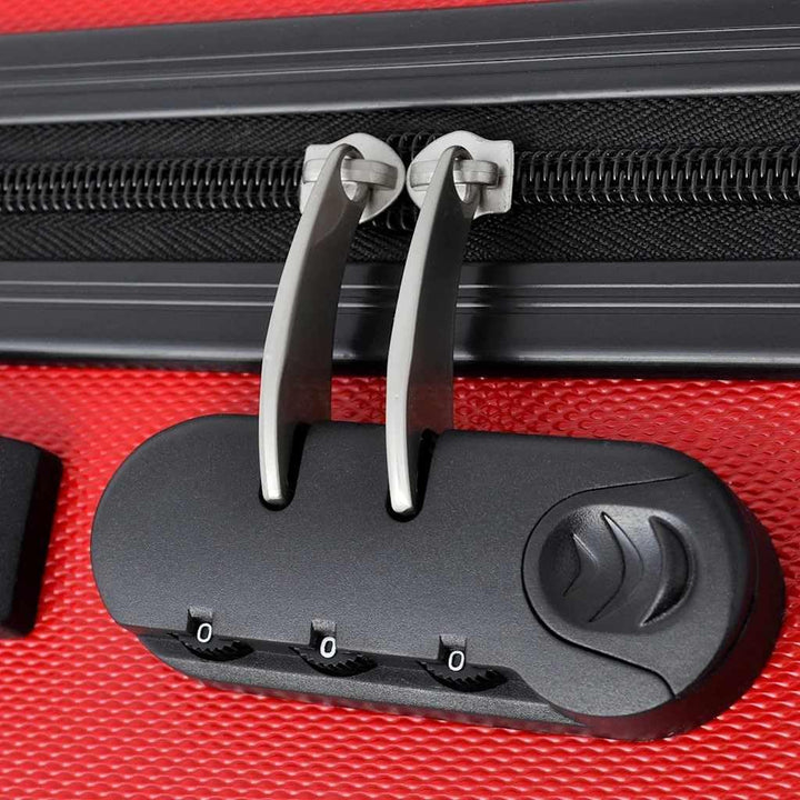 vidaXL Reisekoffer 3-TLG. Trolley Kofferset Hartschalenkoffer mehrere Auswahl Rot, Rot