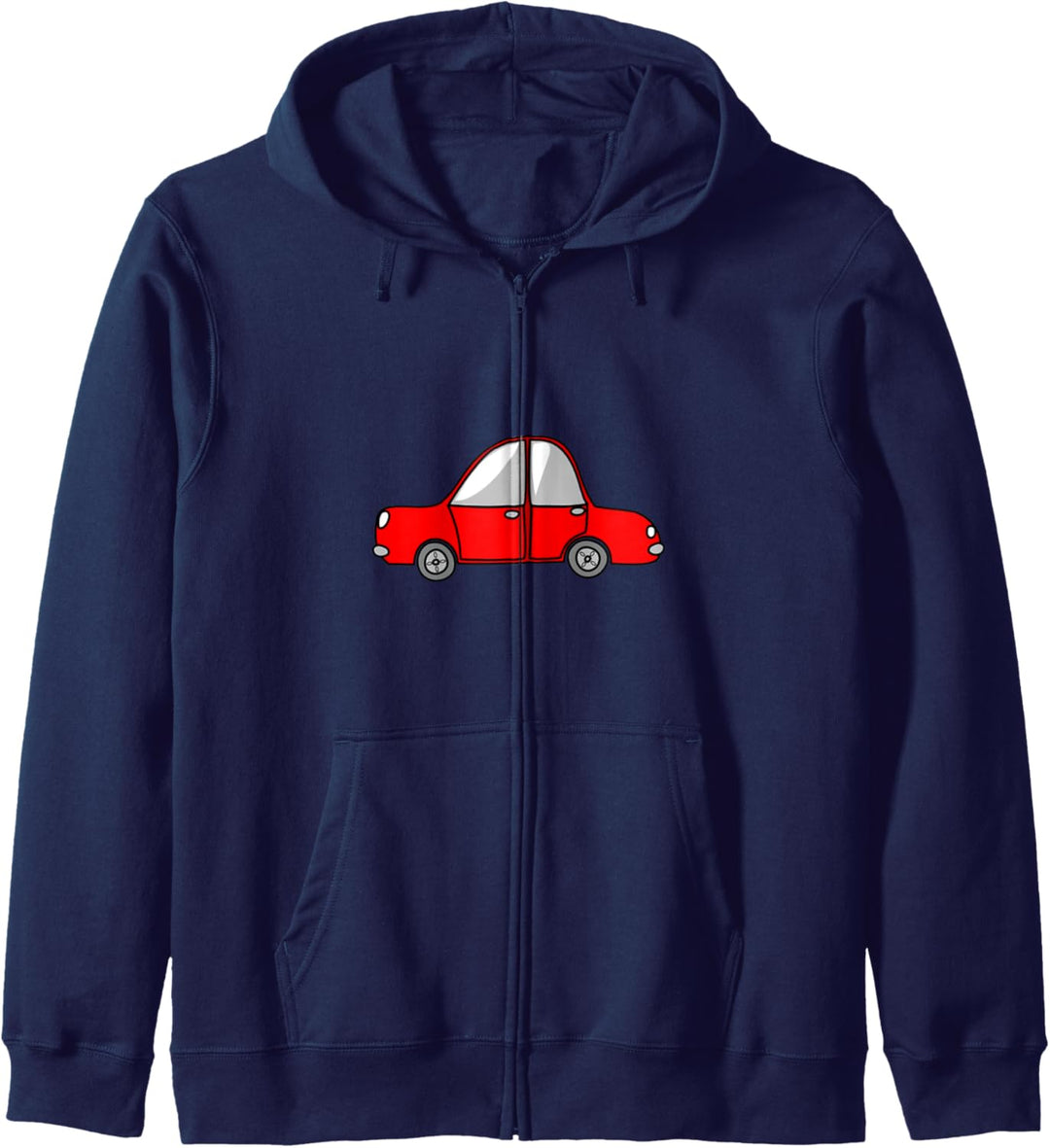 Rotes Cartoon Auto Kapuzenjacke