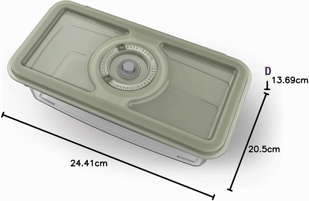 AEG AVFB1 Vakuumierbehälter-Set (2 Behälter, 1,6 &amp; 1,0 Liter, Konservierung von Lebensmitteln &amp; Nähr