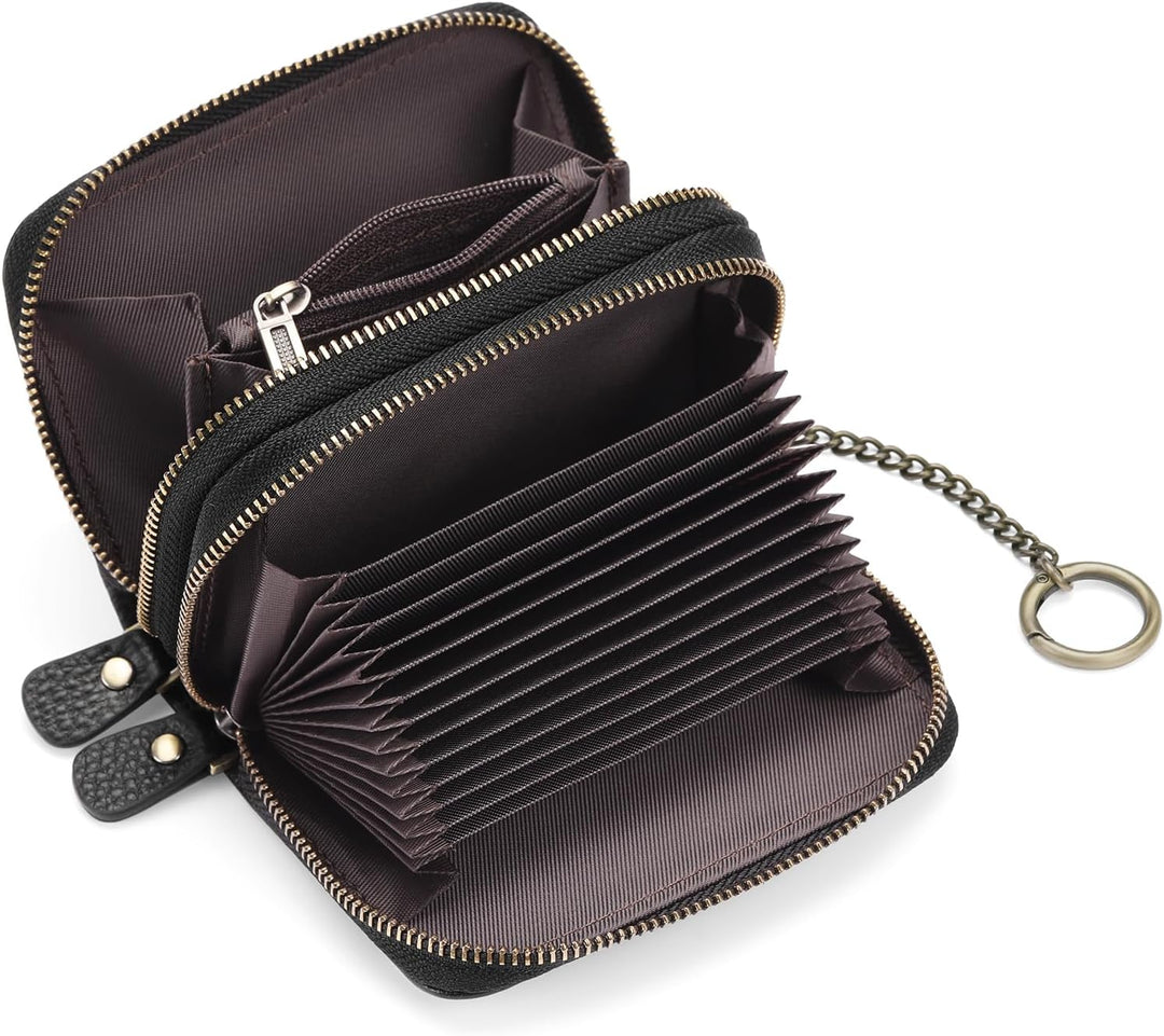 GAEKEAO Geldbörse Damen Kreditkartenetui Damen Geldbörse Damen Klein Portemonnaie Damen RFID-Blockie