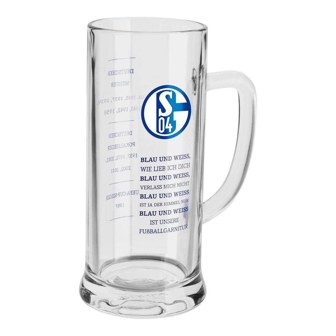 FC Schalke 04 Bierkrug, 0,5l, Blau & Weiss 'Erfolge'