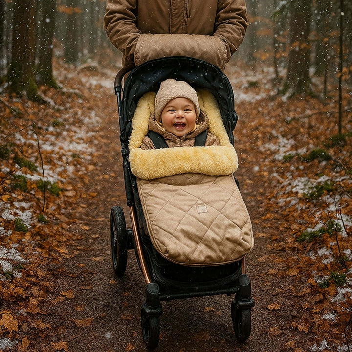 Kaiser Coosy Lammfell Kinderwagen Fusssack, 85 x 45 cm, Universal Passform (ginger), ginger