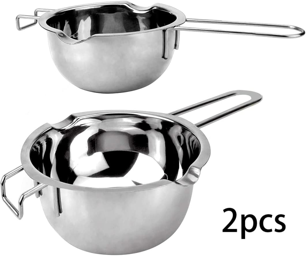 Liummrcy Edelstahl Doppelkessel, heisser Schmelztopf Universal 400 ml, 1000 ml Butter -Schokoladenke