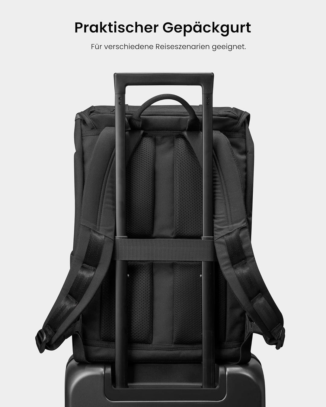 tomtoc Laptop Rucksack für Damen Herren, Vintage Tagesrucksack Daypack Casual Backpack mit 22 Liter