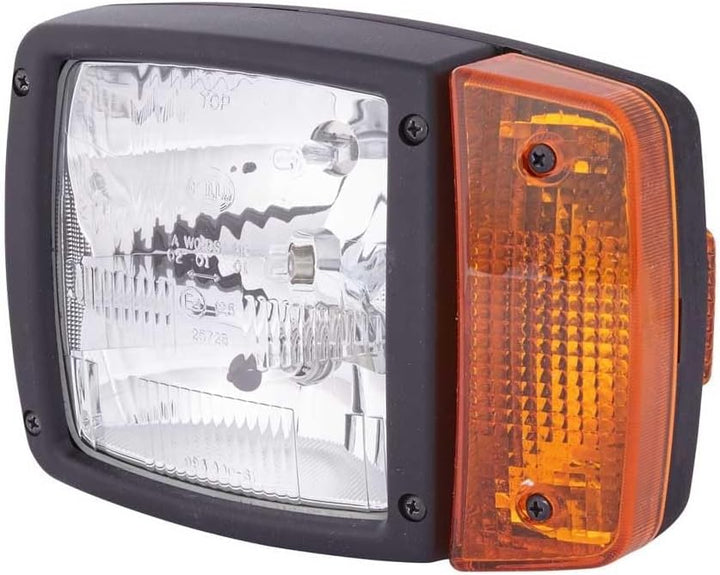 HELLA - Hauptscheinwerfer - 12V - Anbau - Lichtscheibenfarbe: gelb - Stecker: AMP - links - 1SA 996