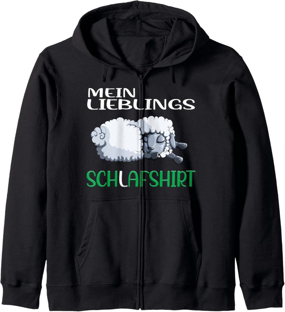 Mein Lieblings Schlafshirt mit süssem Schaf Schlafen Ausruhen Kapuzenjacke
