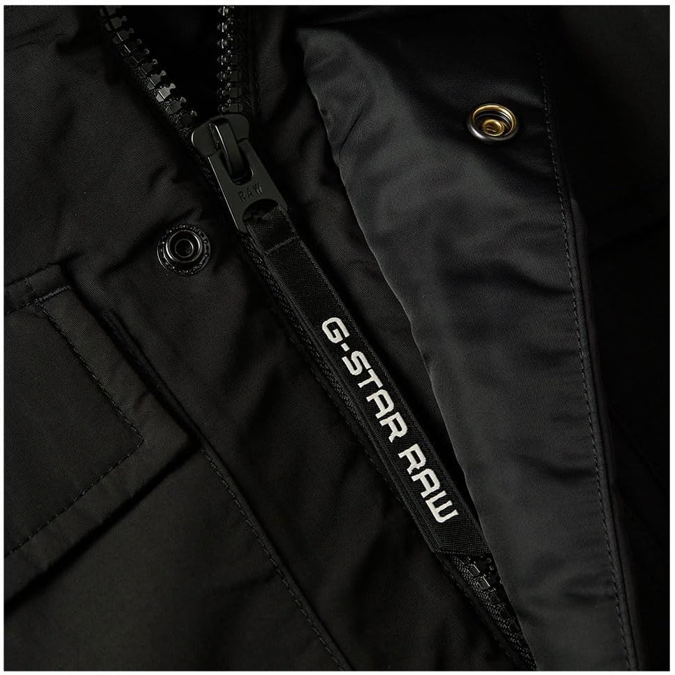 G-STAR Herren Vodan Padded Hooded Parka XS Schwarz (dk black D25381-D419-6484), XS Schwarz (dk black