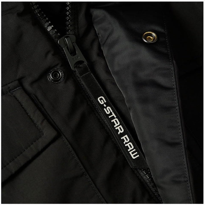 G-STAR Herren Vodan Padded Hooded Parka XS Schwarz (dk black D25381-D419-6484), XS Schwarz (dk black