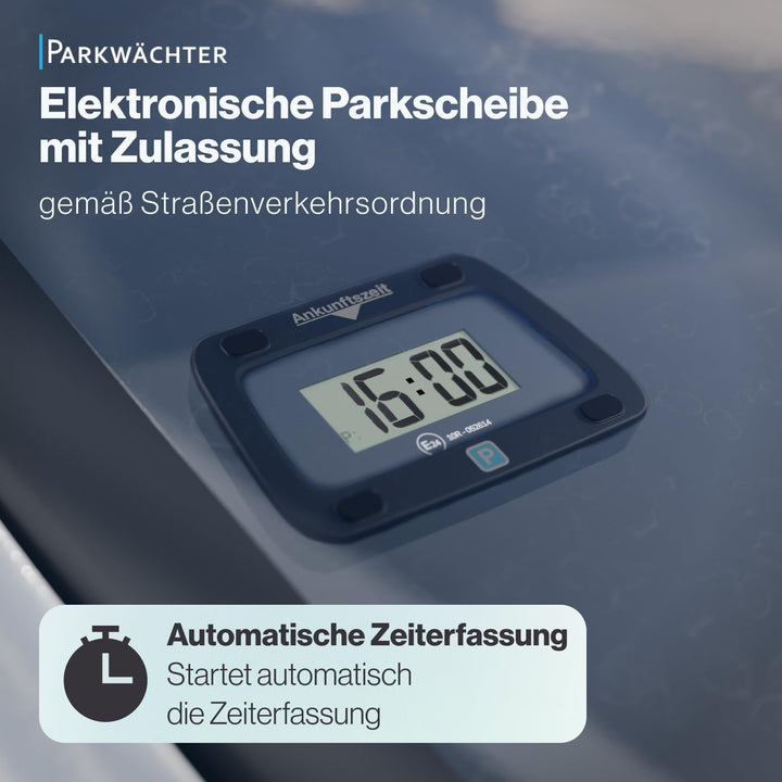 Parkwächter, Parkscheibe digital, elektronische Parkuhr, automatische digitale Parkscheibe gemäss St