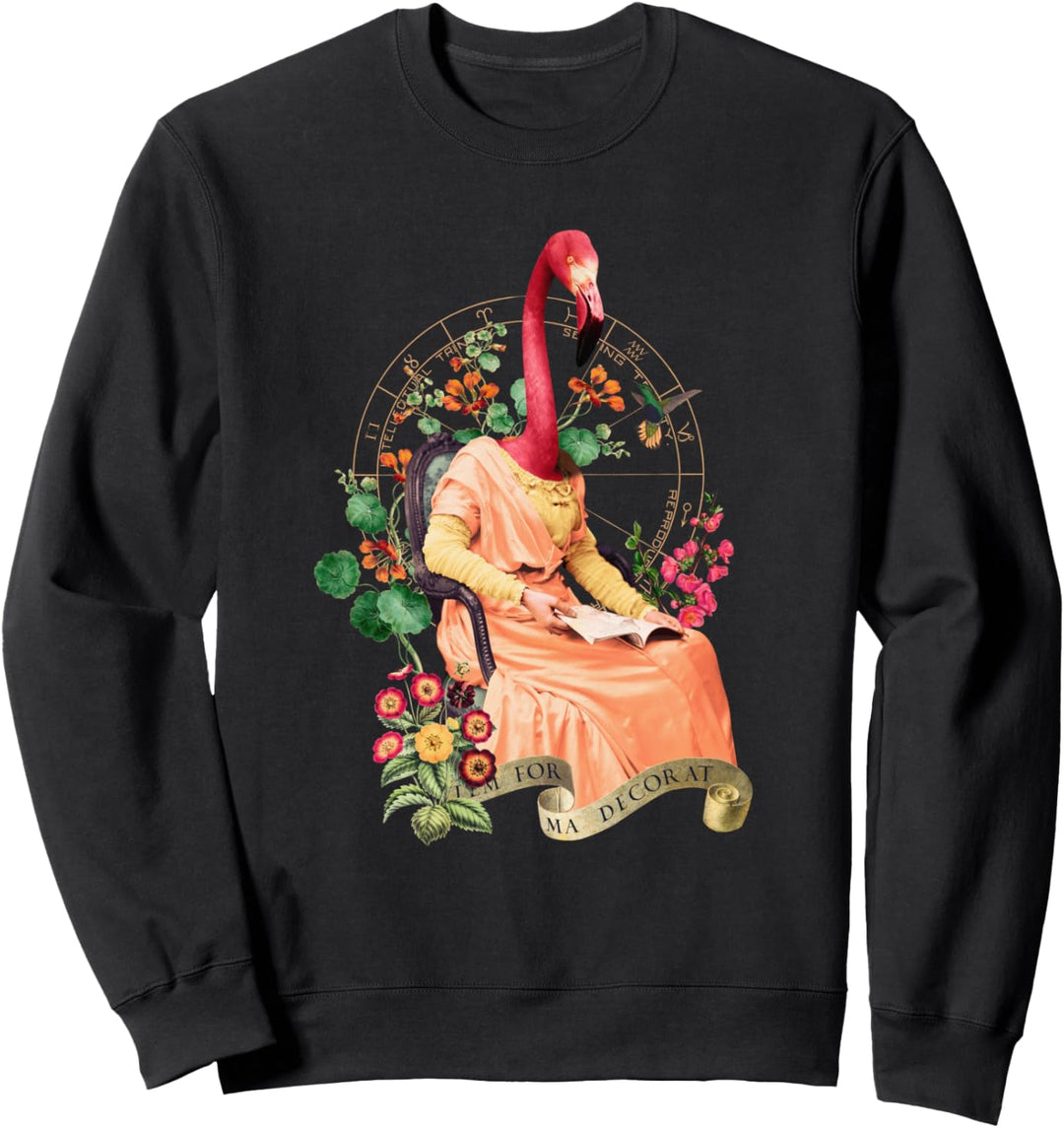 Angezogener Flamingo - angezogene Tiere im Anzug Flamingos Sweatshirt
