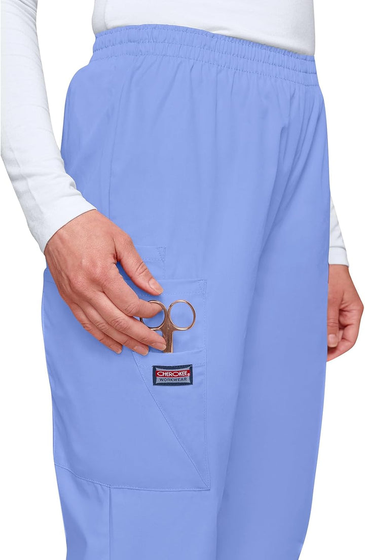 Scrub Pants for Women Workwear Originals Pull-On Elastic Waist 4200 M Ciel, M Ciel