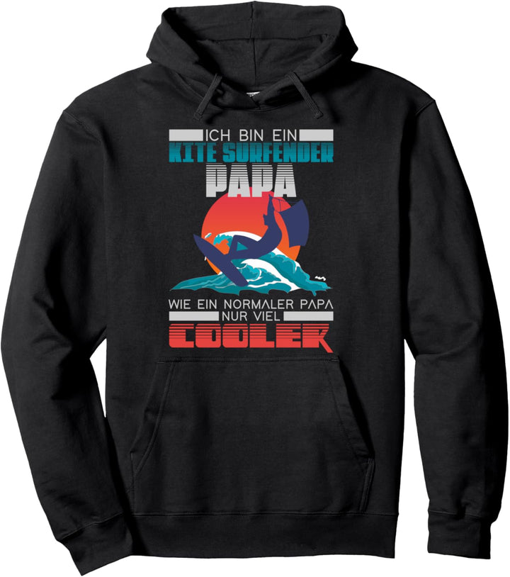 Ich bin ein Kitesurfender Papa Kitesurfen Pullover Hoodie
