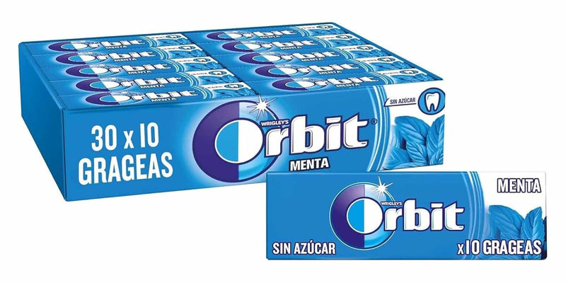 ORBIT OHNE ZUCKER KAUGUMMIS MINT