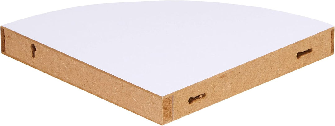 Modul'Home Eckregal, MDF/Spanplatte, weiss, 25x25x3,4cm 25x25x3,4cm Weiss, 25x25x3,4cm Weiss