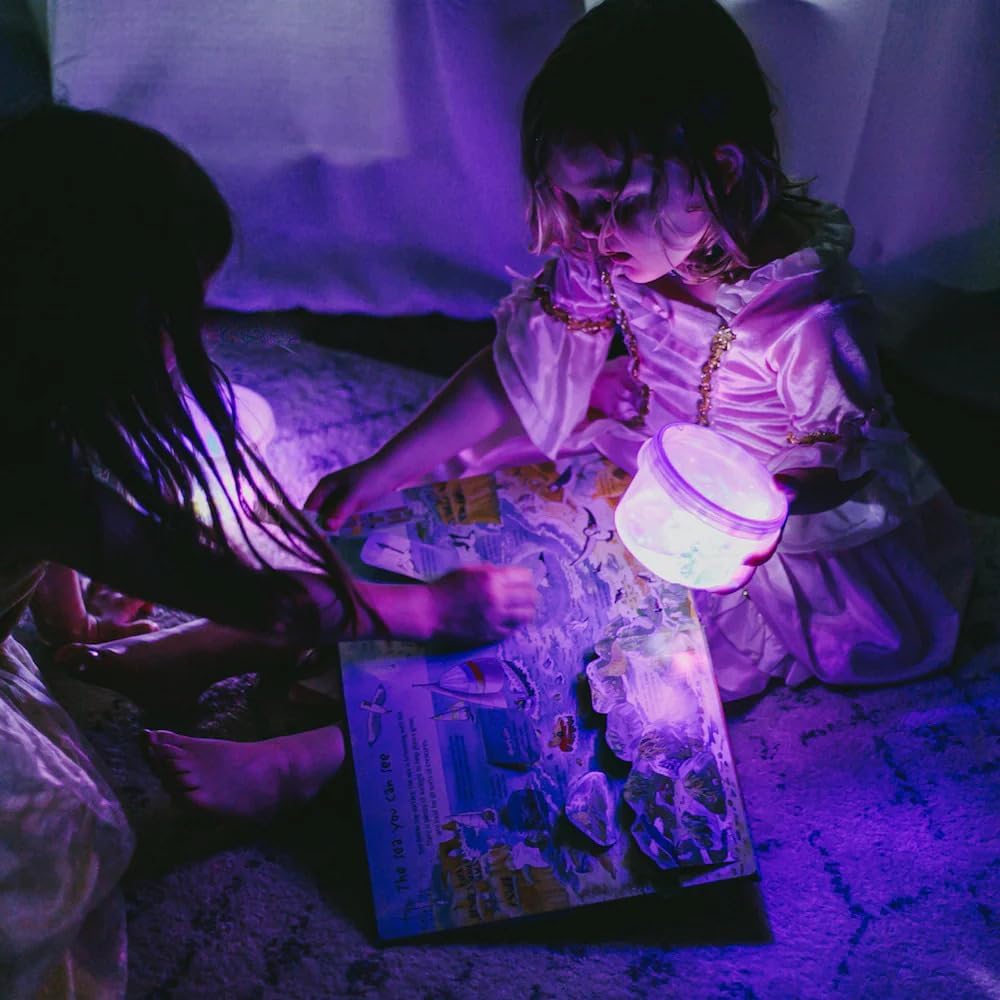 Glo Pals Lila Leuchtwürfel, 4er-Set, Wasserspielzeug mit Leuchteffekt Lumi - Purple, Lumi - Purple