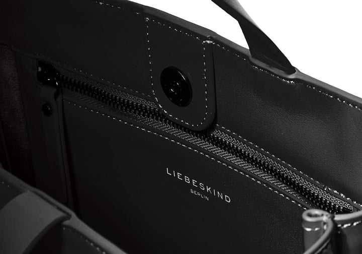 Liebeskind Damen Paperbag M OOS Tote Schwarz, Schwarz