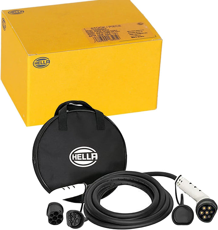 HELLA 8KE 358 255-061 Typ 2 Ladekabel 11KW für EV Elektroautos und Plug-in Hybrid - 3phasig - 16A -