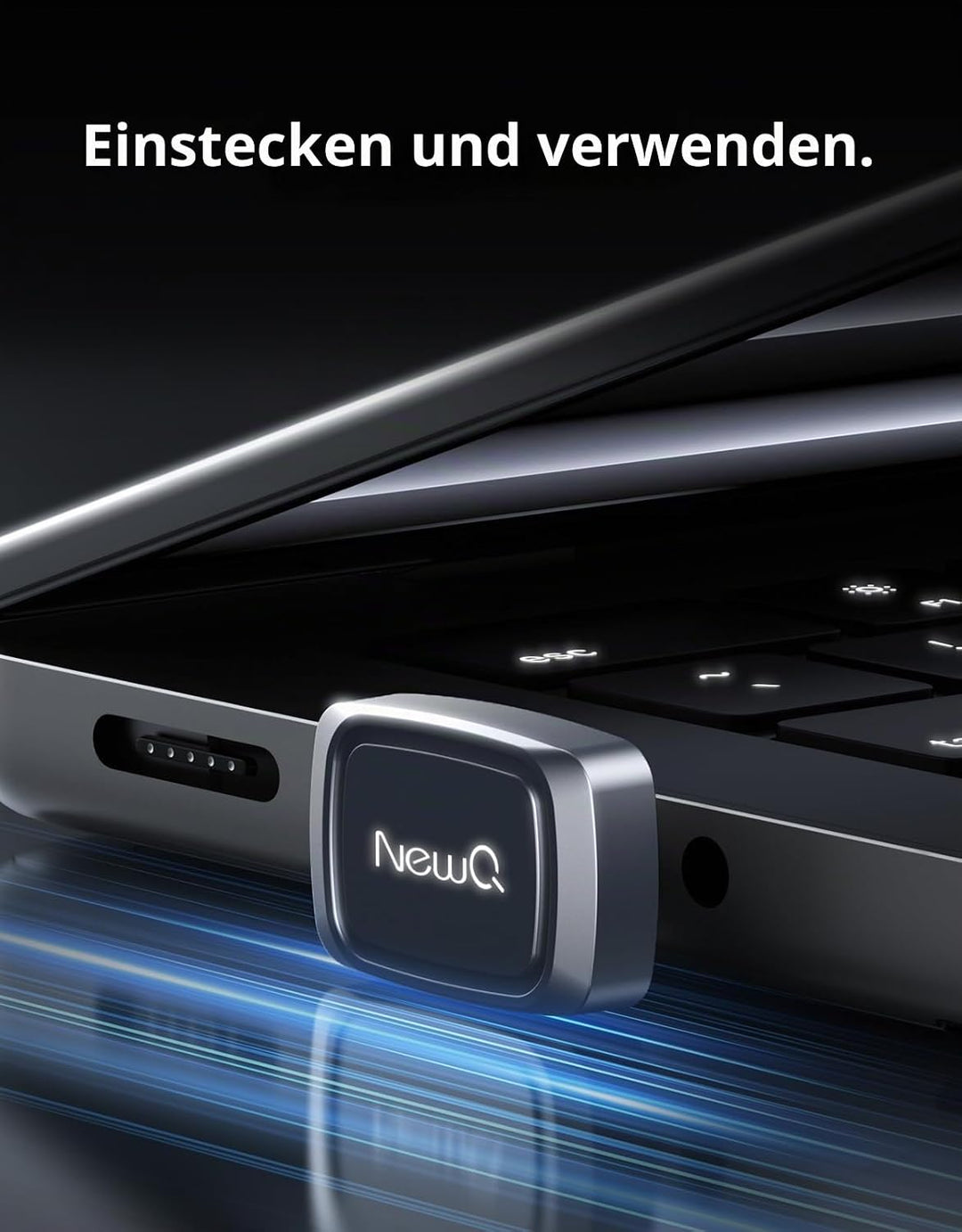 NEWQ USB-C Stick, UFS Speicher, Ultra Kompakter Low-Profile USB-C Speicherstick 450 MB/s Schreibgesc