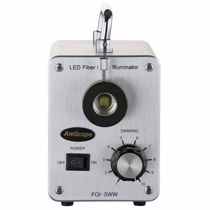 AmScope LED-50W 50W LED Cold Fiber Optic Illuminator